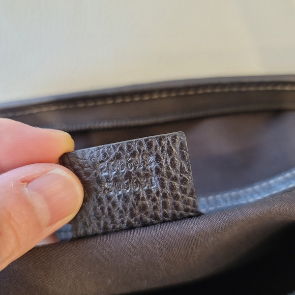 Gucci monogram crossbody crystal canvas and leather bag - Picture 5 of 14